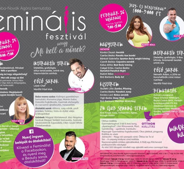 Program: Feminális Fesztivál avagy mi kell a nőnek?